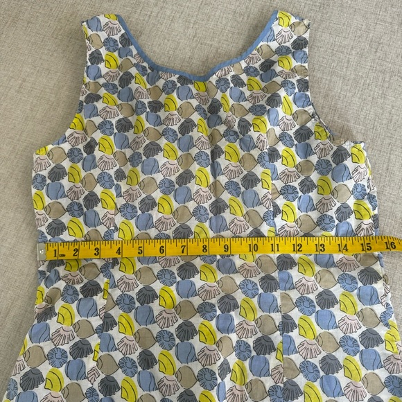 Boden Seashell graphic 100% cotton lightweight Print Tank Top Blouse 8 M Medium - Picture 10 of 12